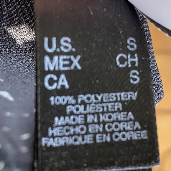 Kenneth Cole Black and White Geo Wrap Dress Size S - Picture 6 of 8